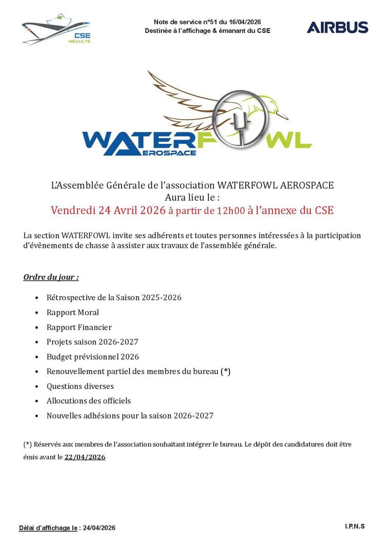 AG Waterfowl le 24 avril