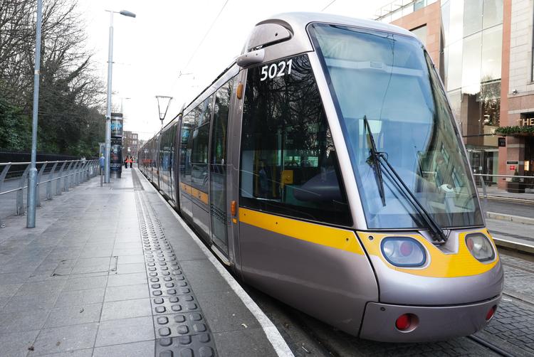 Pedestrian dies after being struck by Luas in Dublin