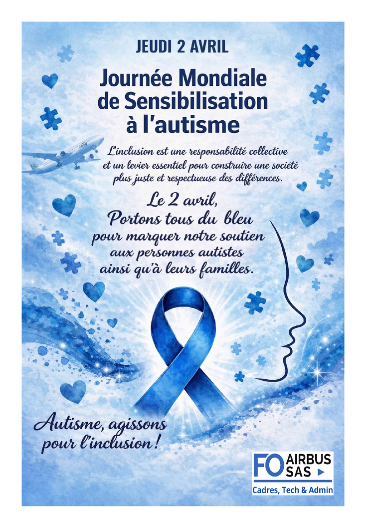 2 avril : journée mondiale de sensibilisation à l'autisme 💙