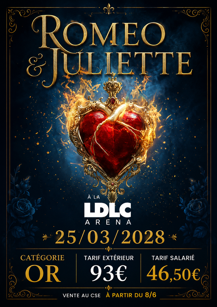 Romeo & Juliette le 25/03/2028 - 20h30 - à la LDLC ARENA