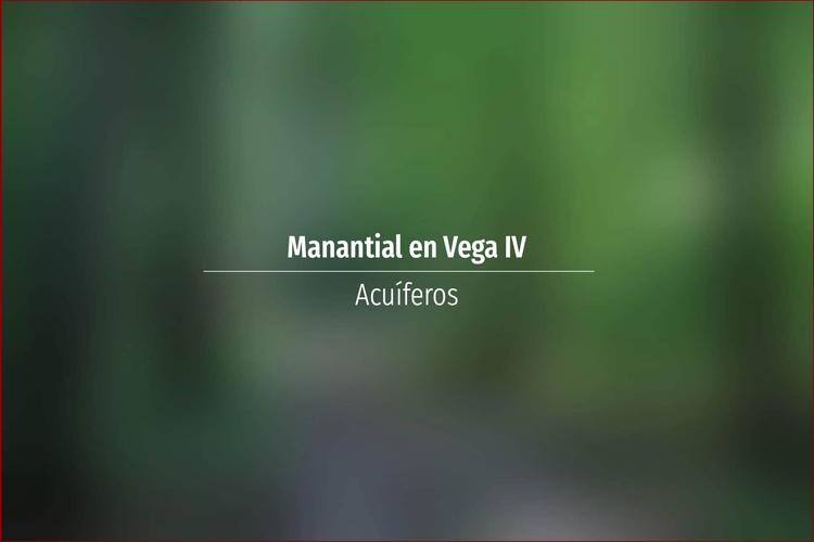 Manantial en Vega IV