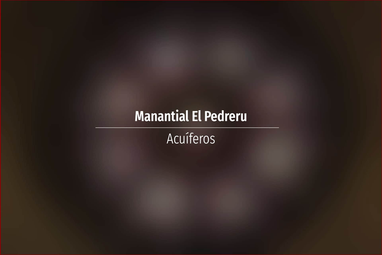 Manantial El Pedreru