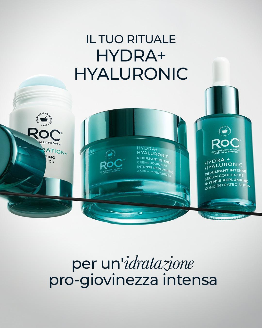 Nuova linea RoC HYDRA+ HYALURONIC