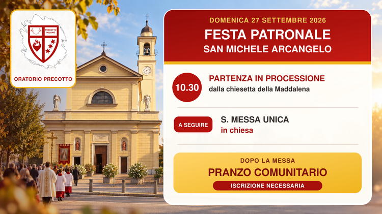 S. Michele: Orario domenica 27 settembre