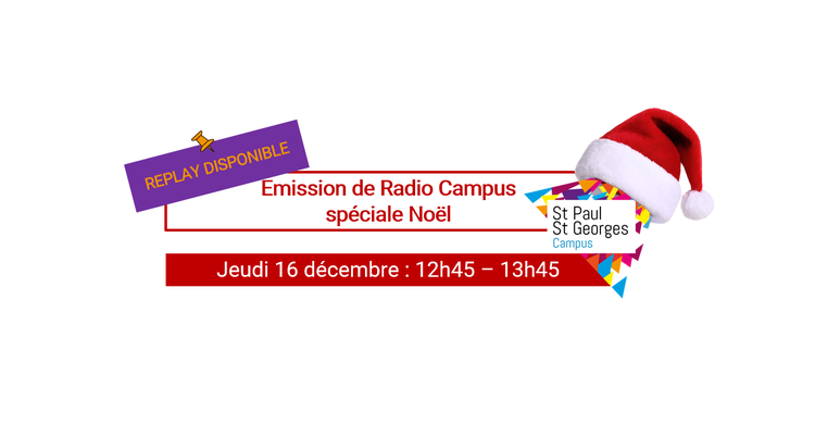 Revivez l'émission Radio Campus spéciale Noël grâce à notre replay !