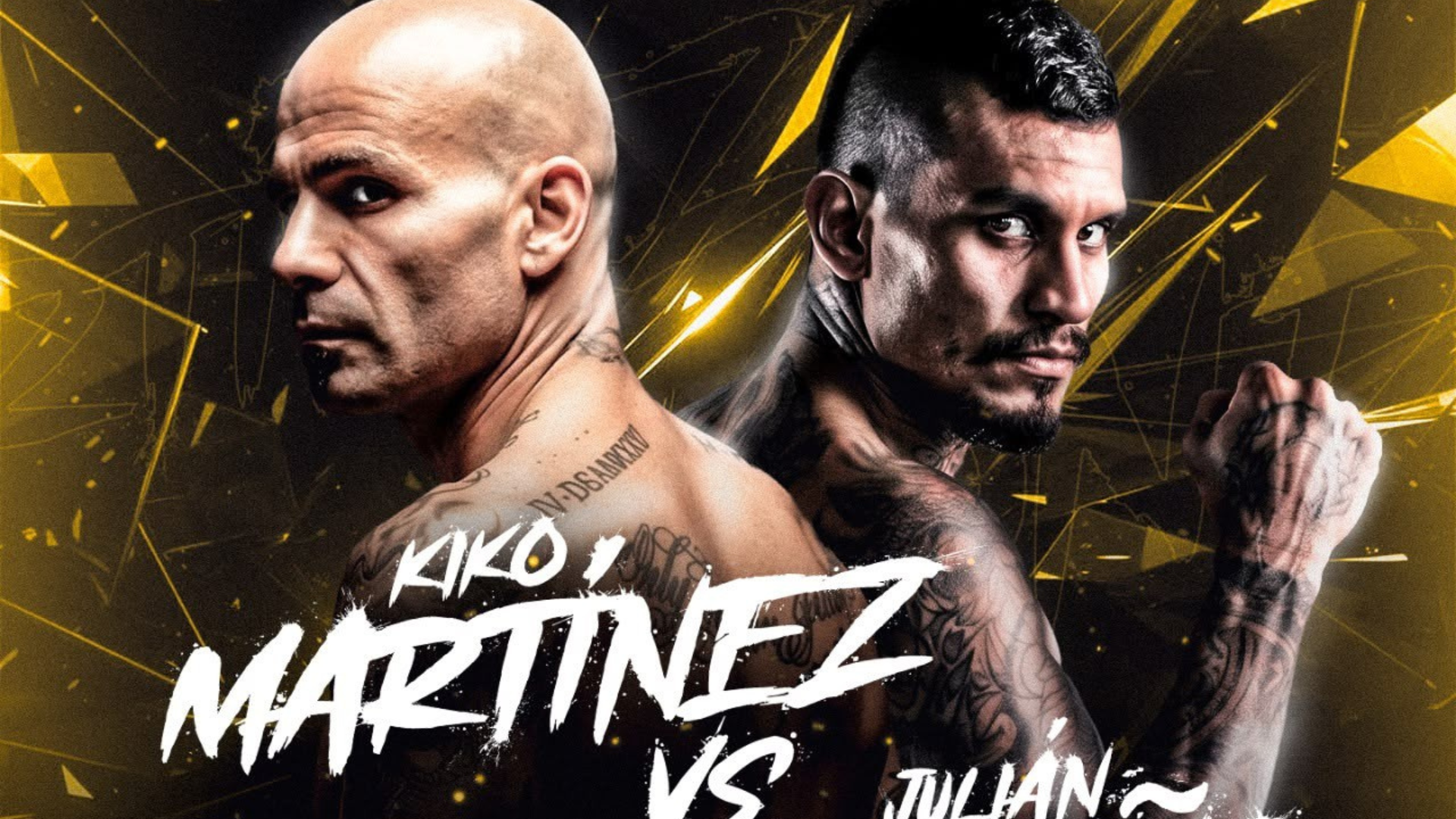 Kiko Martínez debuta en striking el 7 de noviembre en Elche ante el campeón de Muay Thai Julián Londoño en el Pabellón Sara Marín y María Díez