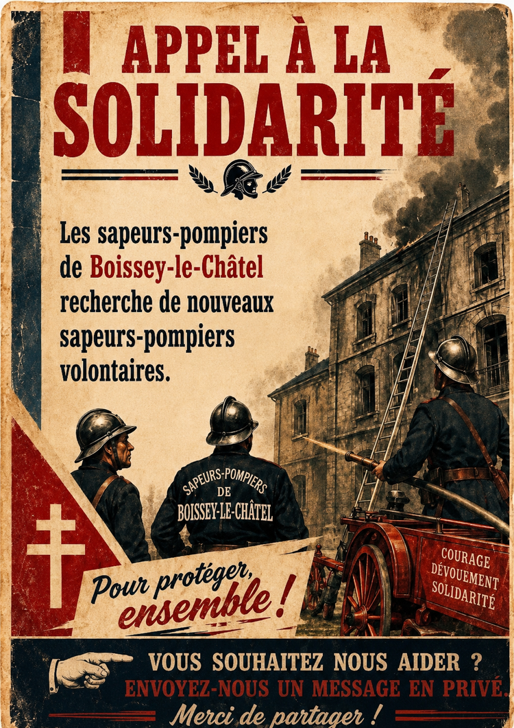 🚒 APPEL À LA SOLIDARITÉ – Rejoignez-nous !