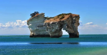 Il Gargano visto dal mare tra Vieste e mattinata