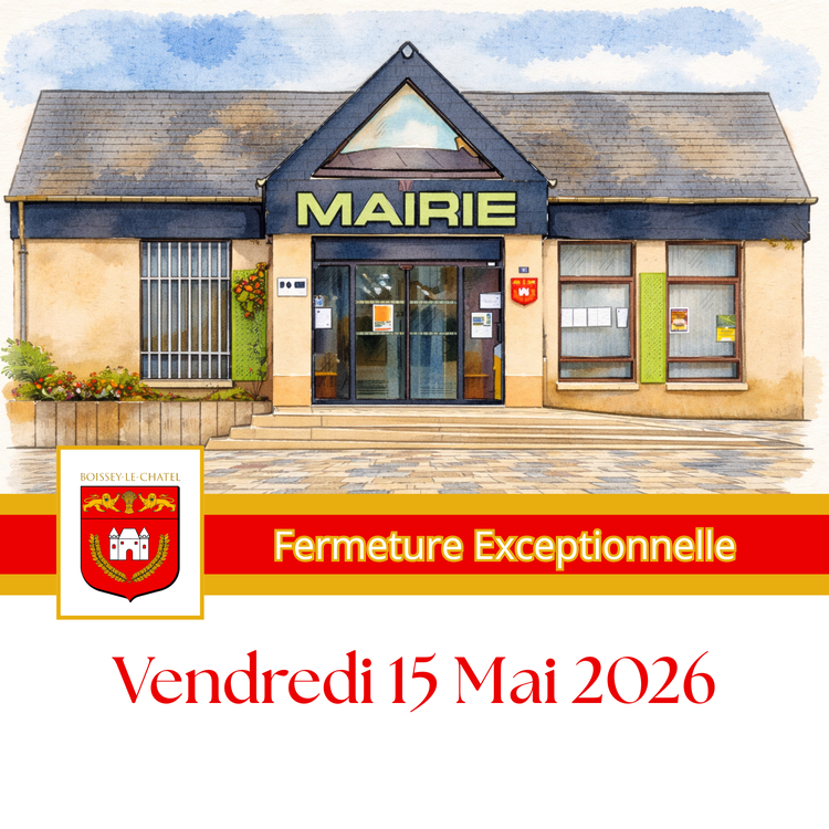 Fermeture Exceptionnelle - 15 Mai 2026