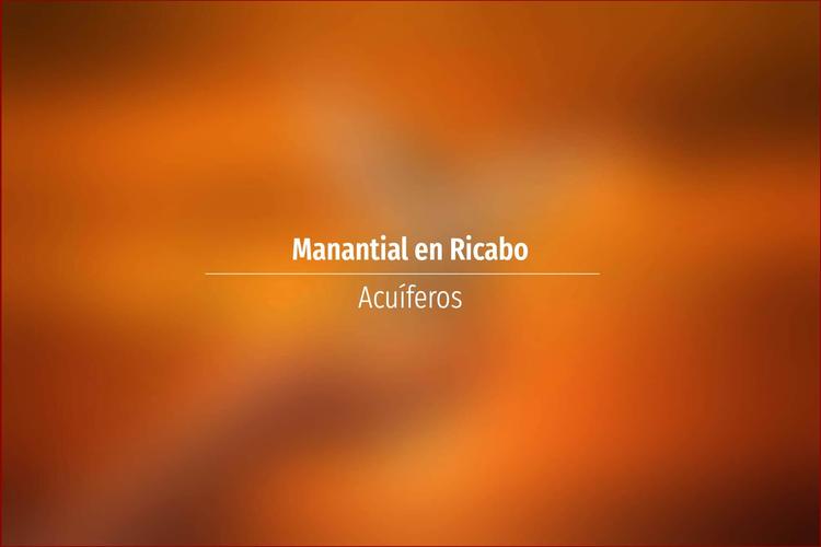 Manantial en Ricabo