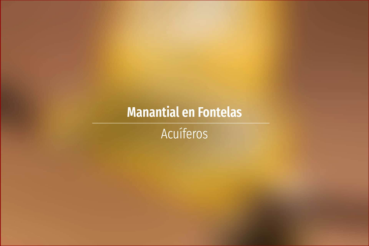 Manantial en Fontelas
