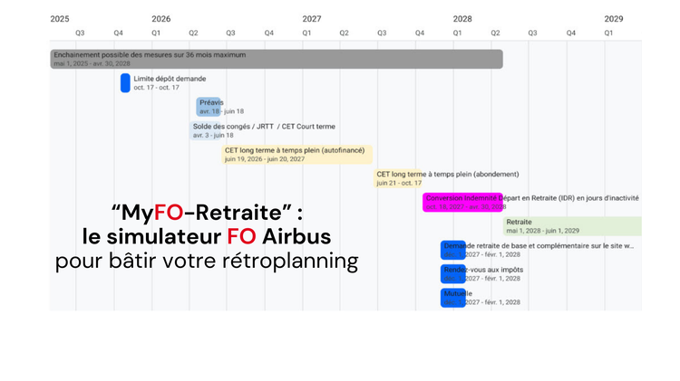 Préparez au mieux votre retraite avec FO Airbus !
