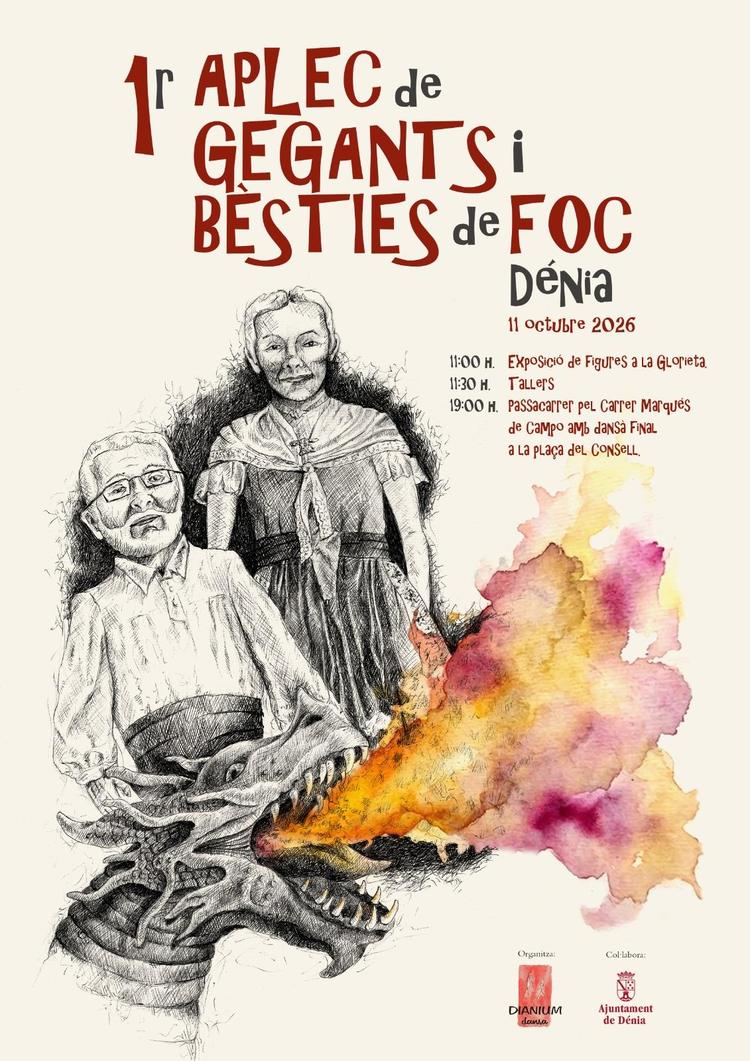 Dénia acogerá el primer Aplec de Gegants i Bèsties de Foc