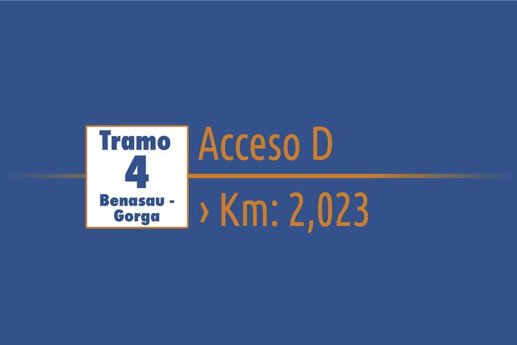 Tramo 4 › Benasau - Gorga  › Acceso D