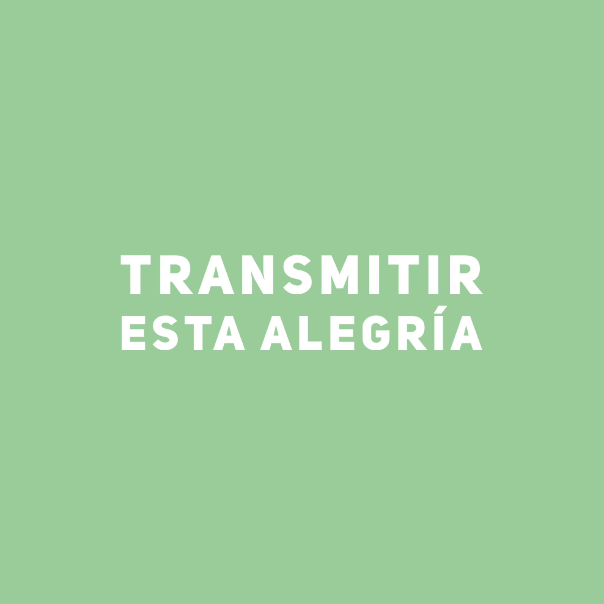 Hoy, el reto del amor es ser Alegría para los demás