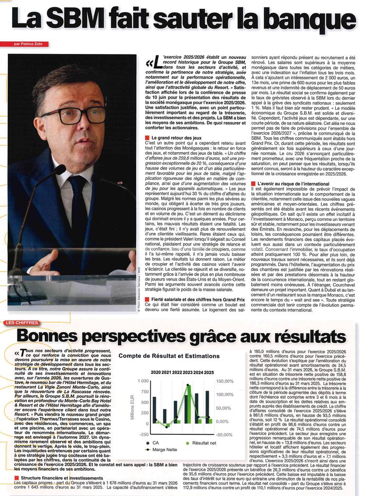 La SBM fait sauter la banque
