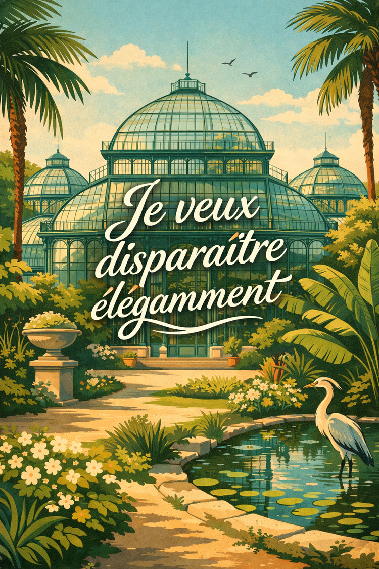 Je veux disparaître élégamment