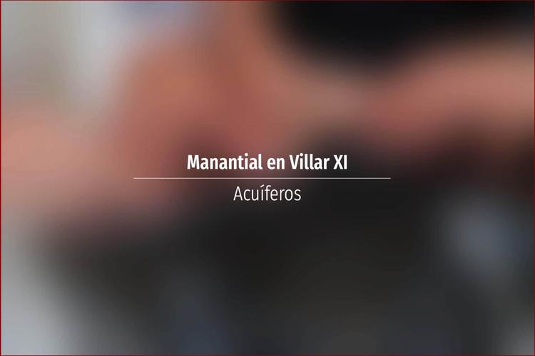 Manantial en Villar XI
