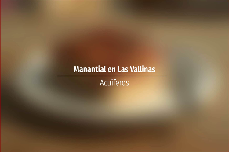 Manantial en Las Vallinas