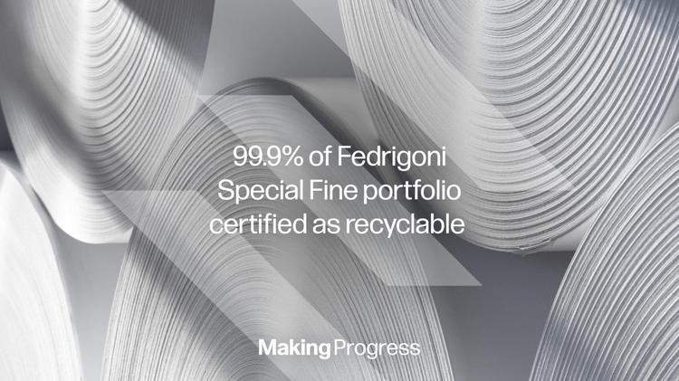 99.9% of Fedrigoni Special Papers portfolio certified as recyclable
