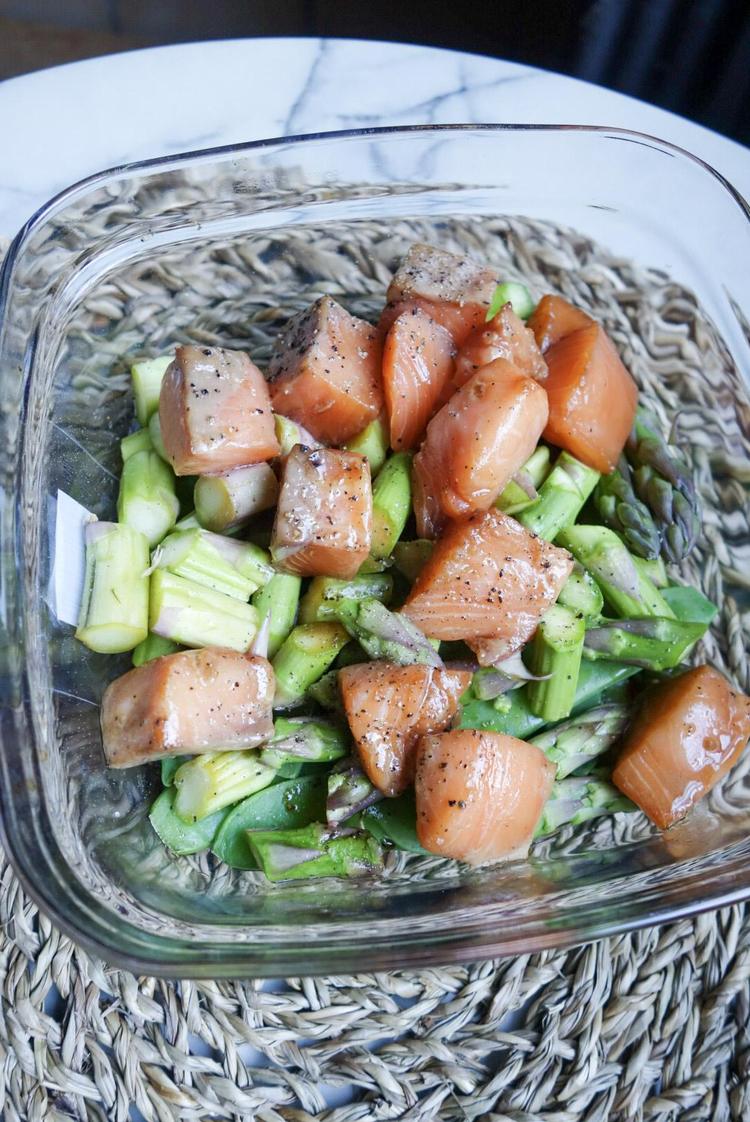 Salade à la truite saumonée