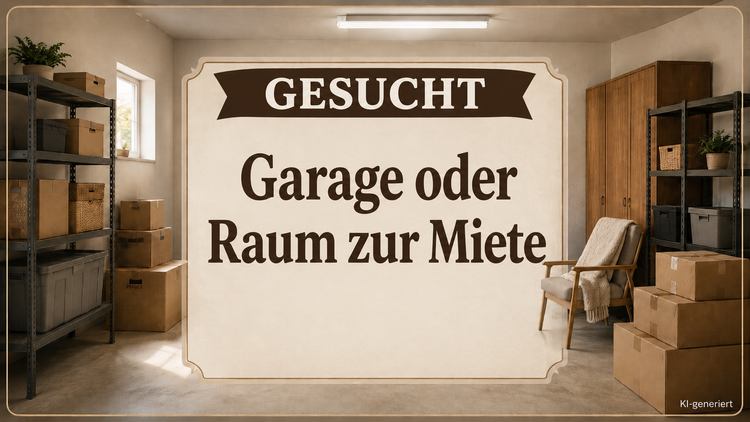 Garage oder Unterstellraum gesucht