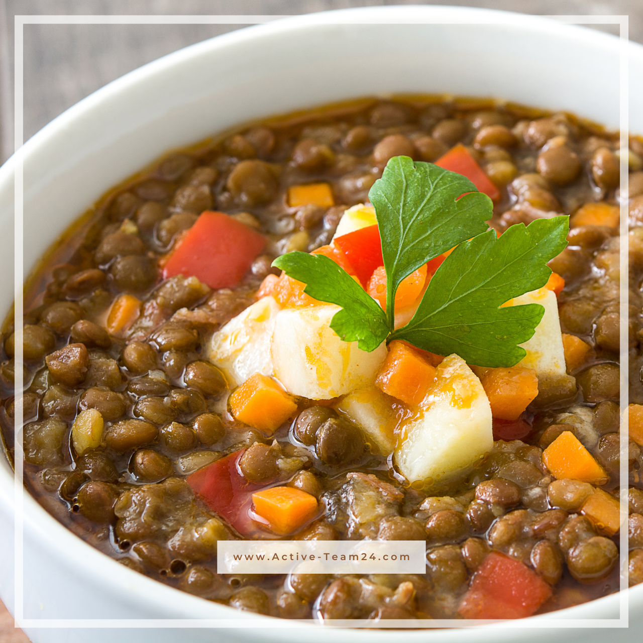 LINSEN-KARTOFFEL-SUPPE