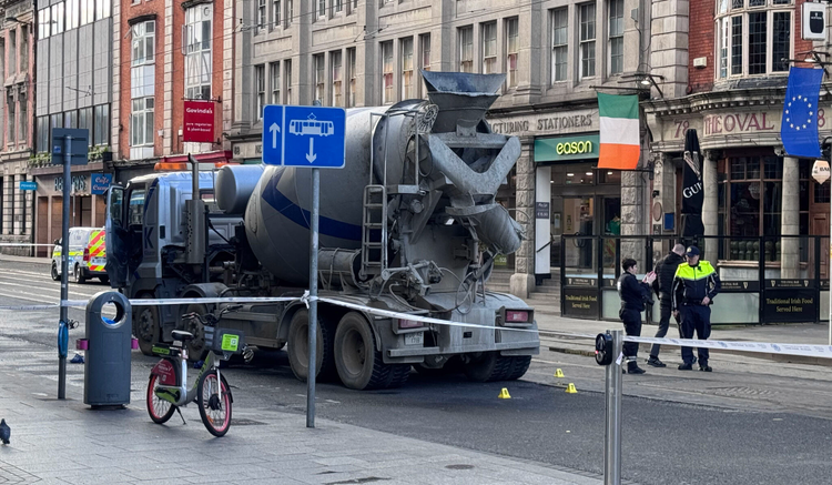 Cyclist dies after collision involving truck in Dublin
