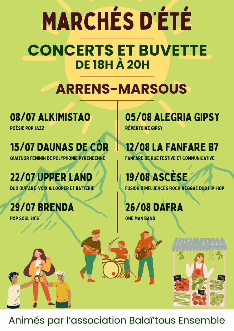 LES MARCHÉS DU MERCREDI + CONCERT