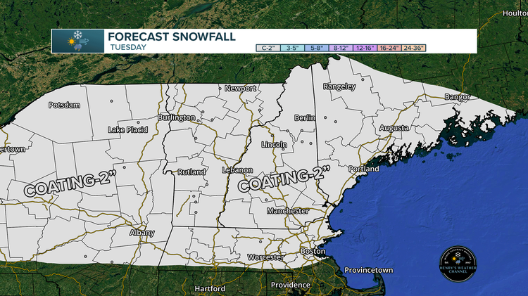 April snow on the way Tuesday!