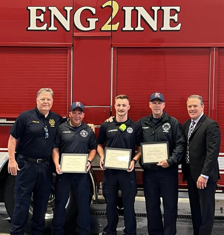 Firefighters honored for lifesaving actions