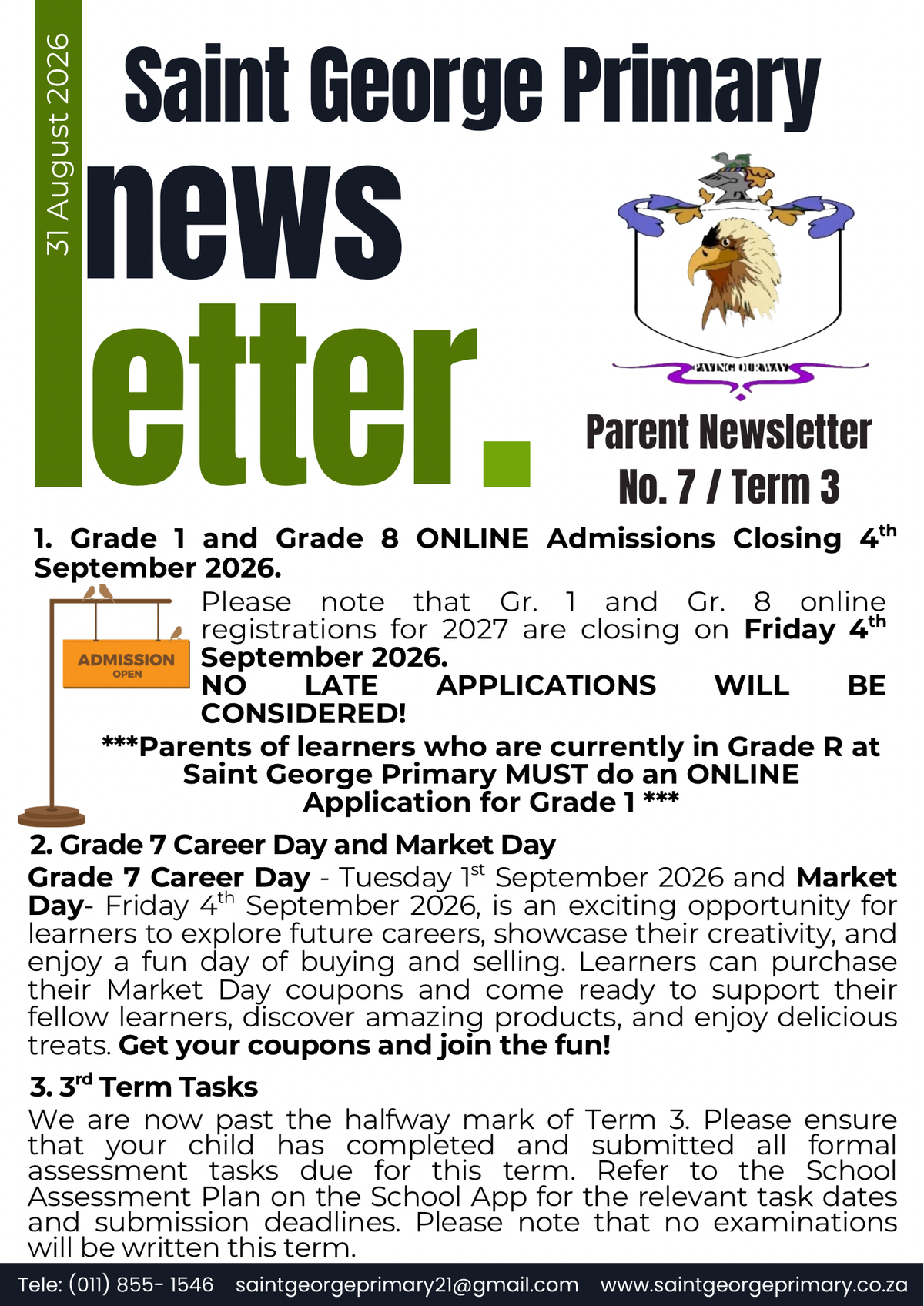 Newsletter No.7 / Term 3