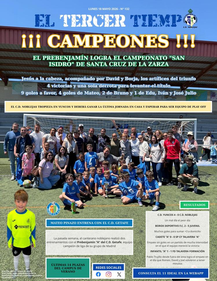 Portada lunes 18 mayo 2026 - Nº 132