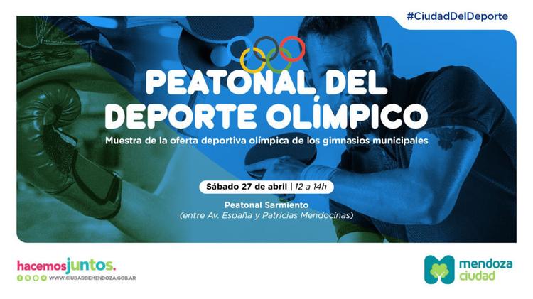 La Peatonal Sarmiento se convierte en un escenario olímpico en Mendoza