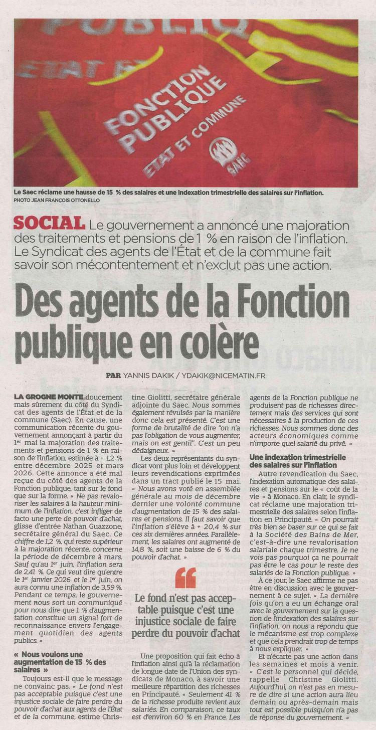 Des agents de la Fonction publique en colère
