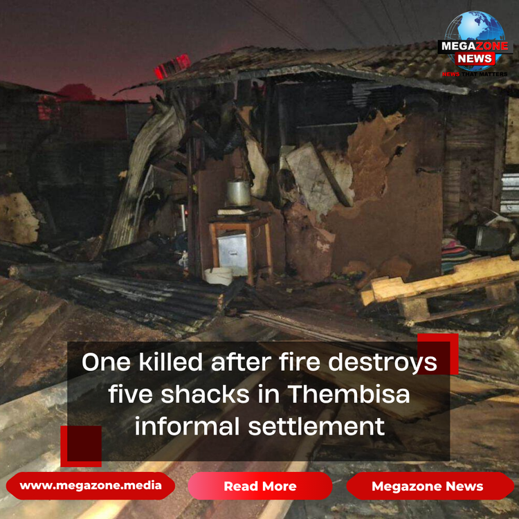 One killed after fire destroys five shacks in Thembisa informal settlement