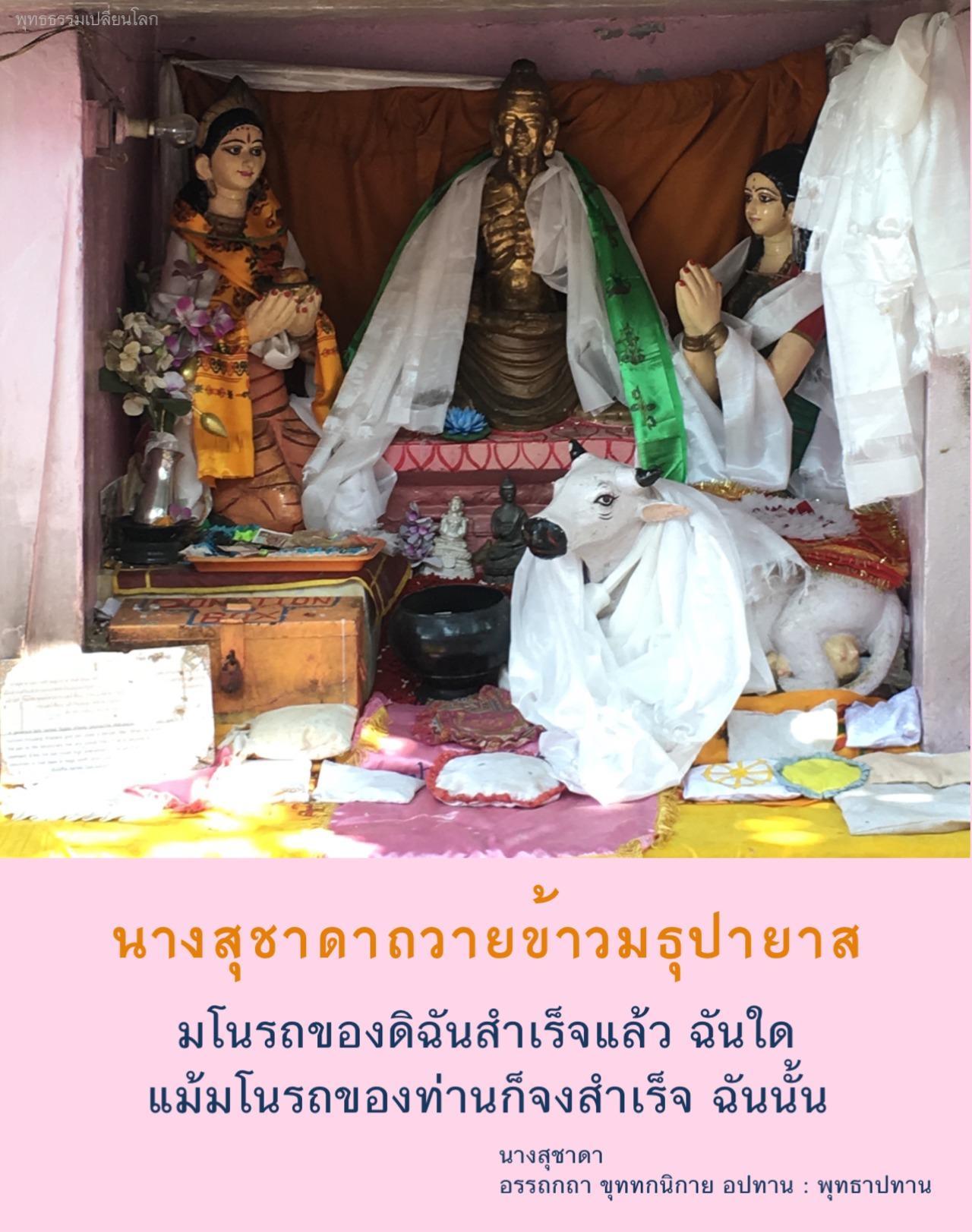 นางสุชาดาถวายข้าวมธุปายาส