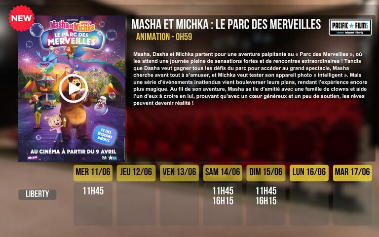 MASHA ET MICHKA : LE PARC DES MERVEILLES - NOUVEAU