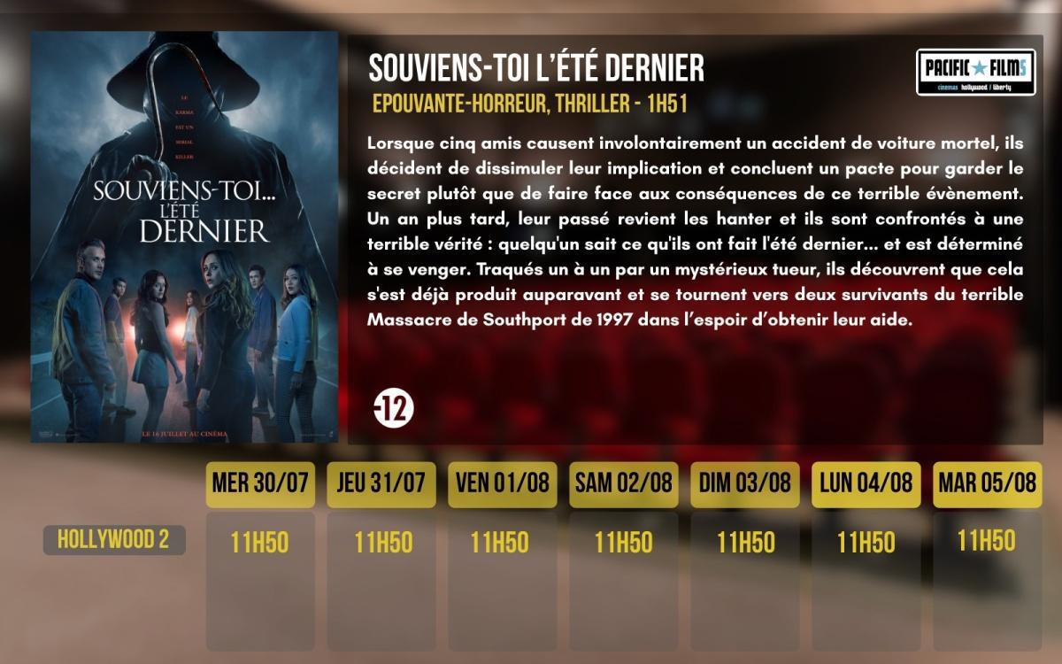 SOUVIENS-TOI L'ETE DERNIER 