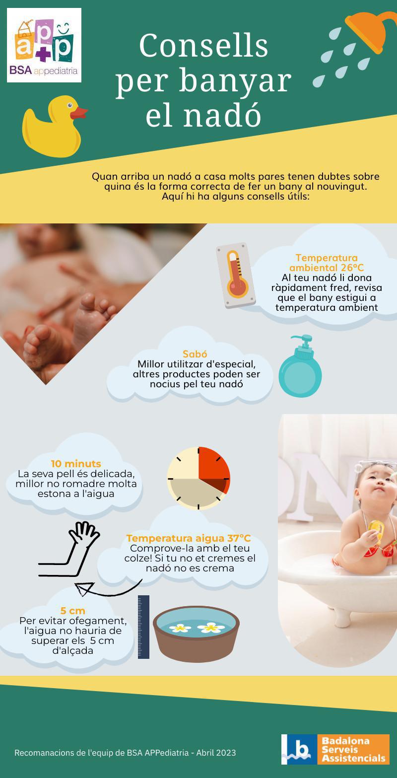 Consells per banyar el nadó
