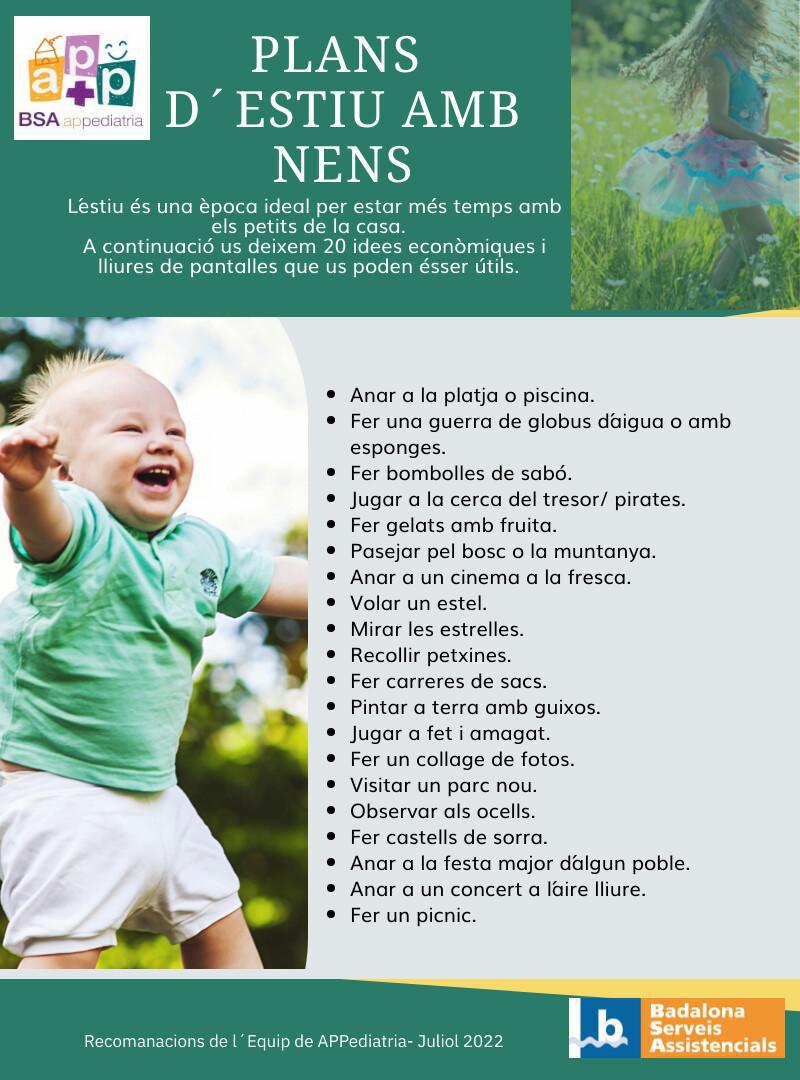 Plans d'estiu amb nens