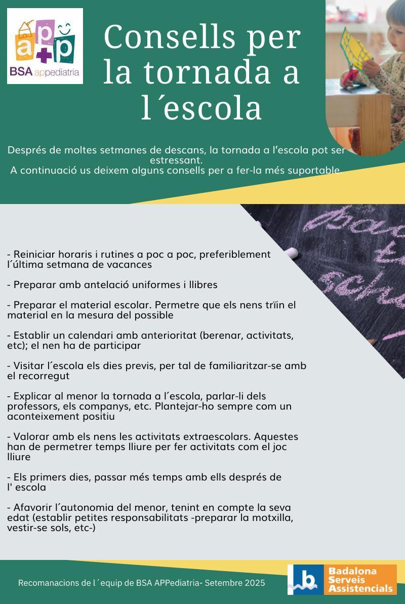 Tornada a l'escola
