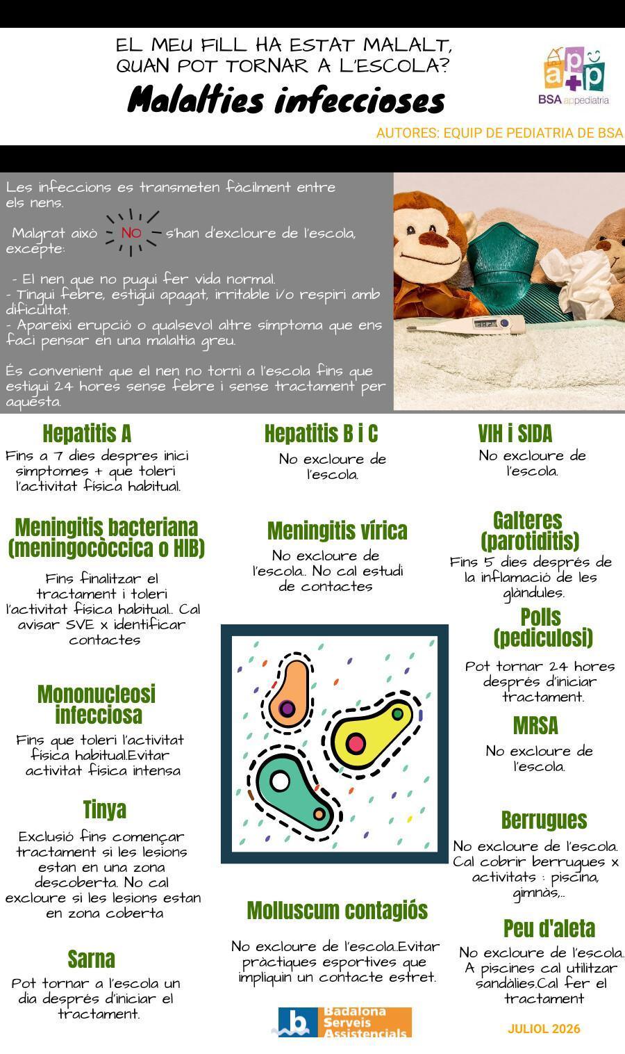 si te una malaltia infecciosa ?