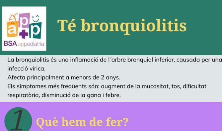 té bronquiolitis