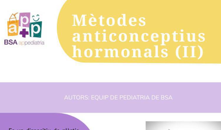 Mètodes anticonceptius hormonals II