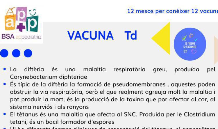 Vacunes tètanus diftèria