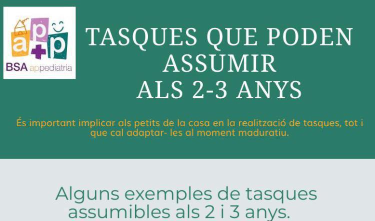 Tasques que poden assumr als 2-3 anys