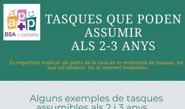 Tasques per edat: 2-3 anys