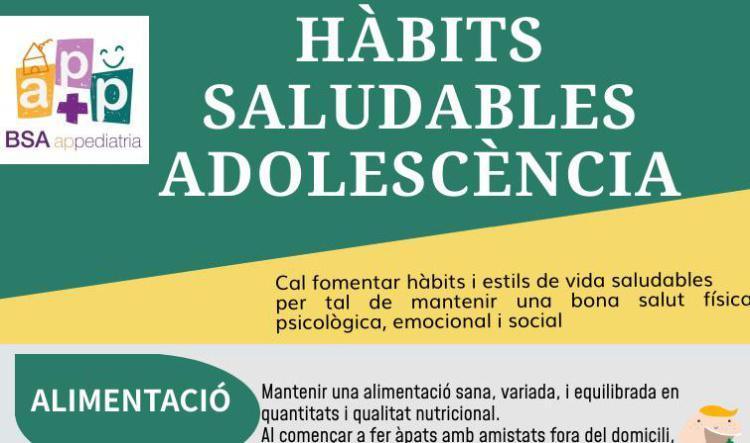 Hàbits saludables en adolescència
