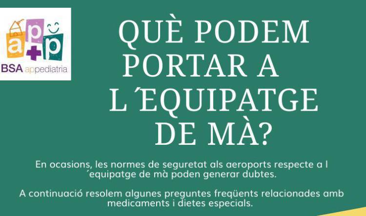 Què podem portar a l'equipatge de mà ?